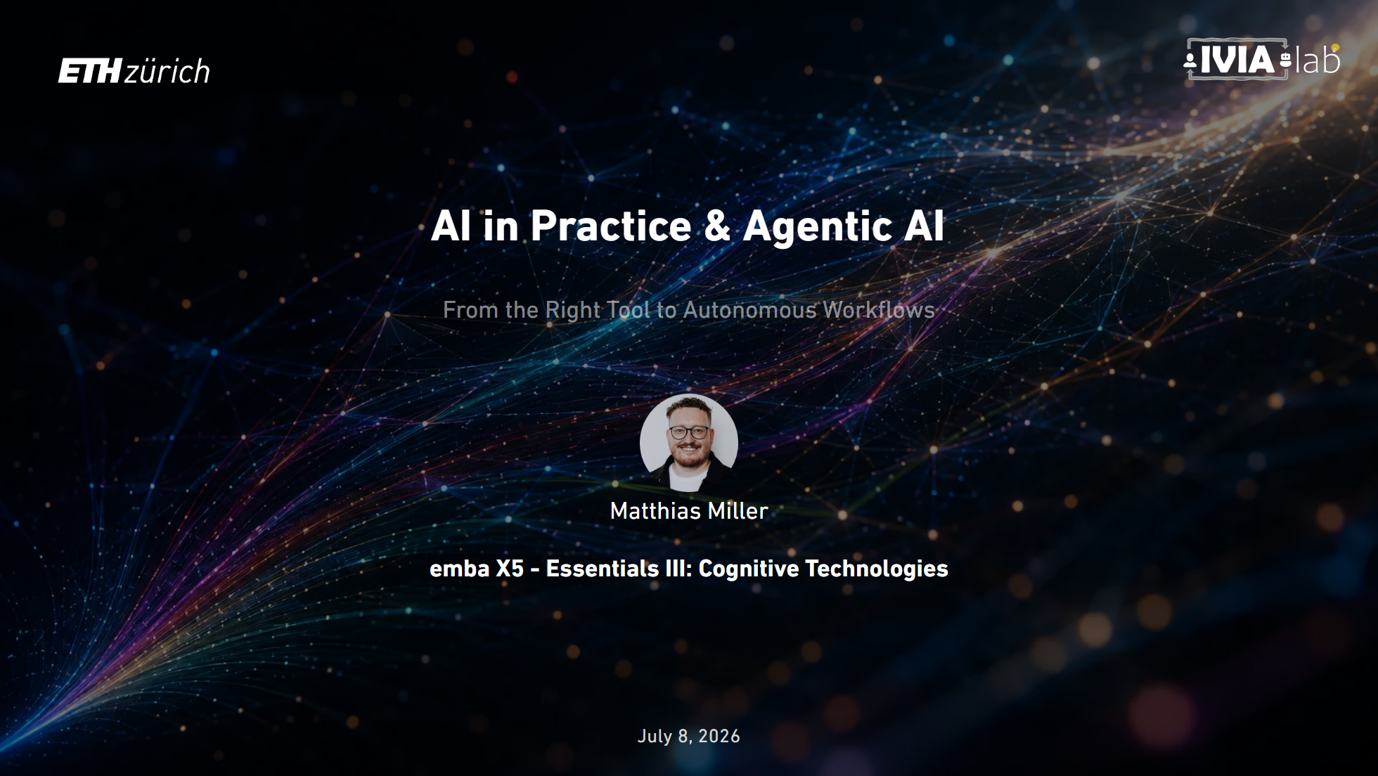 AI in Practice & Agentic AI — title slide