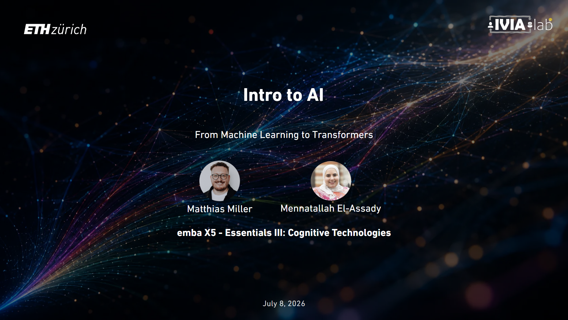 Intro to AI — title slide