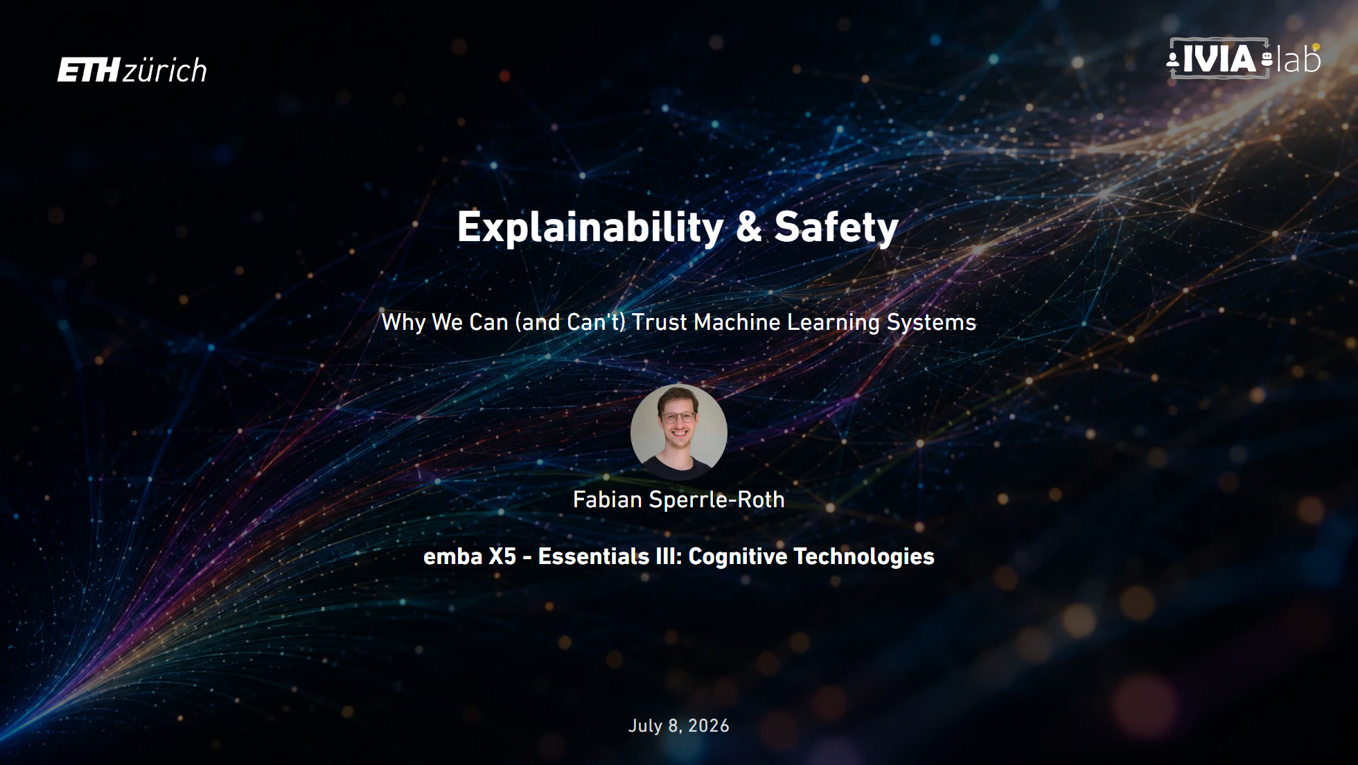 Explainability & Safety — title slide